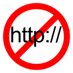 International No Symbol with text "http://"
